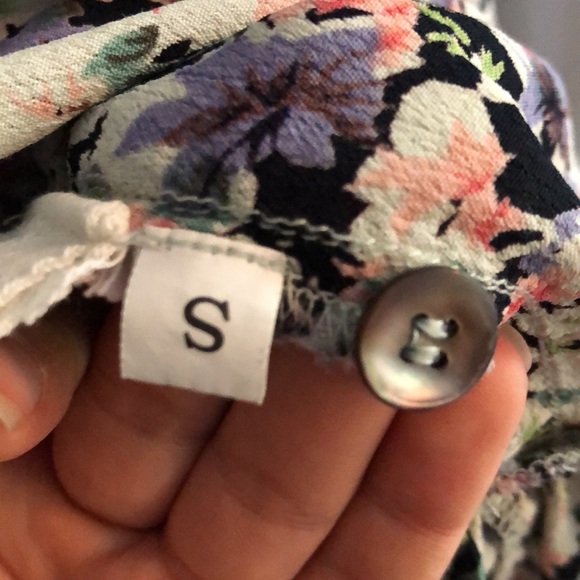 Ganni by Anthropologie Flowy Tiered Dress in Gauzy Floral - Picture 9 of 14